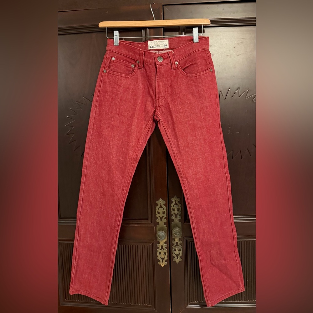 ECKO Unlimited Bold Red Men's or Unisex Slim Fit Skinny Skater Jeans Size 28